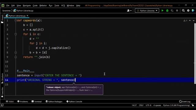 Capitalize the function using user defined CAPWORDS() Function || TIPS & TRICKS || #AR Programming смотреть онлайн