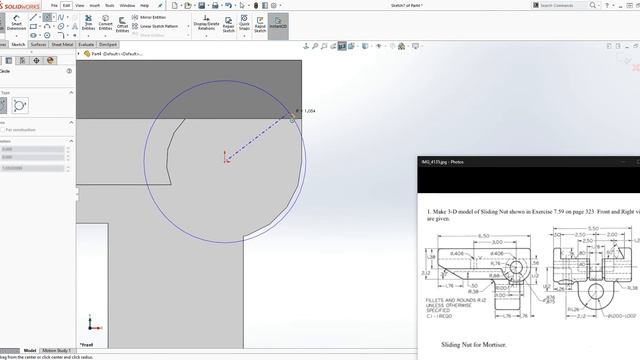 SolidWorks Tutorial #34: Sliding Nut for Mortiser (Alternative Way to Design This Part) смотреть онлайн