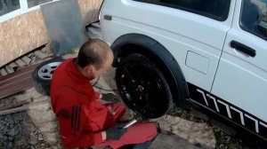 Из Нивы в М-ку (18 Диски от BMW на Ниву)