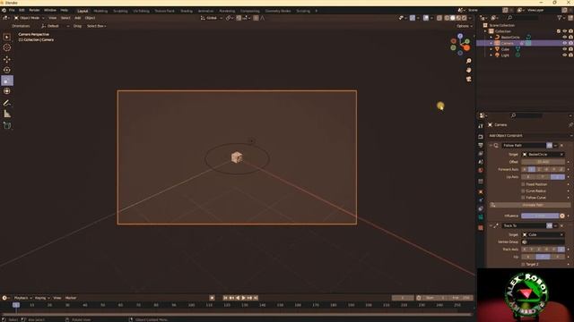 Moving a camera around an object in Blender 3.0.1 смотреть онлайн