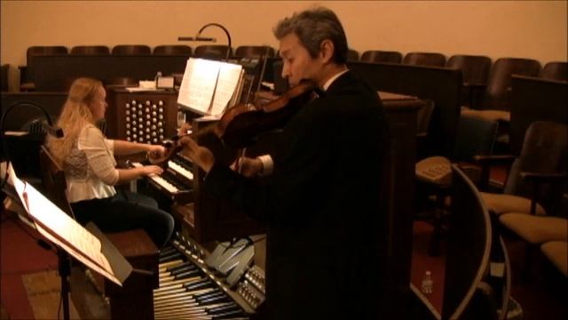 Katya & Bakyt play Bach Sonata BWV1019 MVMT 5 17oct2018 смотреть онлайн