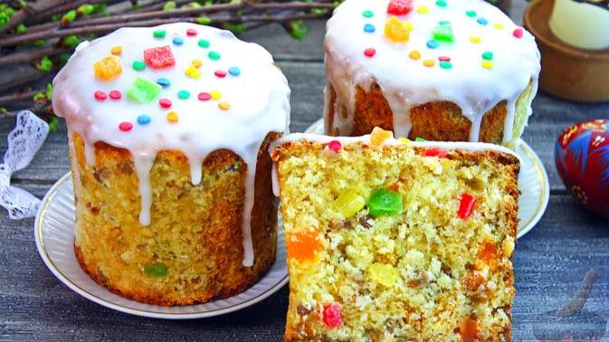 Быстрые куличи. БЕЗДРОЖЖЕВЫЕ ТВОРОЖНЫЕ КУЛИЧИ смотреть онлайн