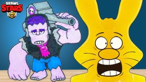Фрэнк из Бравл Старс и желейный заяц Харитон BRAWL STARS