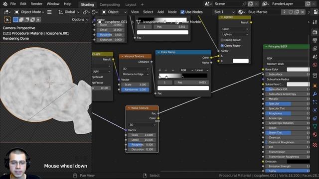 Procedural Blue Marble Material (Blender Tutorial) смотреть онлайн