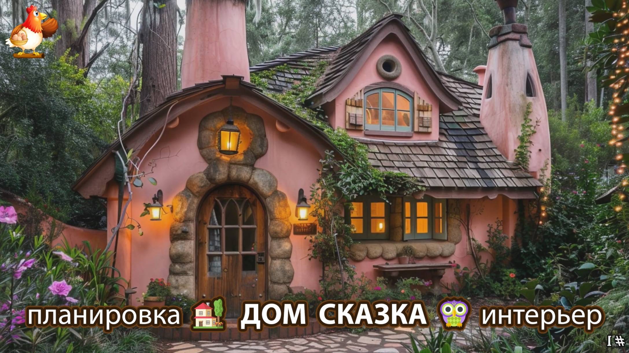 Сказочный дом мечты – 3D идея для вдохновения с планировкой и интерьером 🏡🏚️🏠 вариант (37) смотреть онлайн