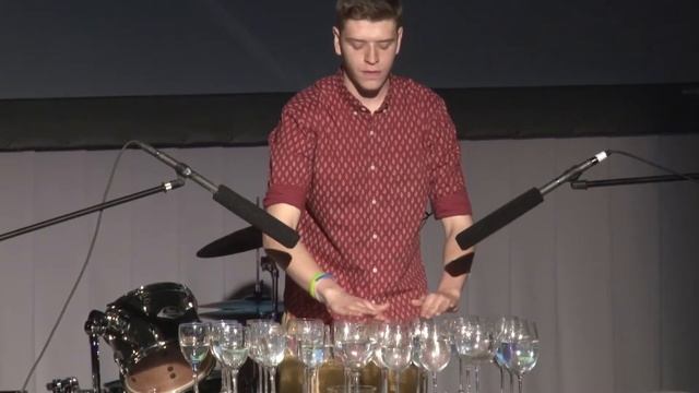 Jesse Blumenfeld Playing a Glass Harp - SAR High School's Night of Art & Music 2017 смотреть онлайн