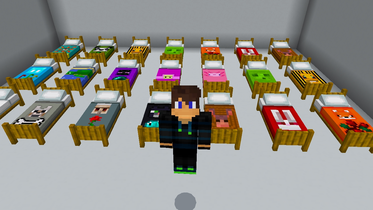 Мне этот житель продал эти кровати в Майнкрафт {Белчёнок™}