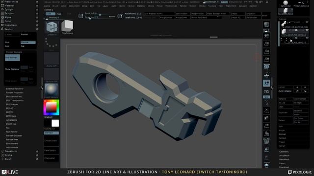 Tony Leonard - ZBrush for 2D Line Art & Illustration - Episode 16 смотреть онлайн