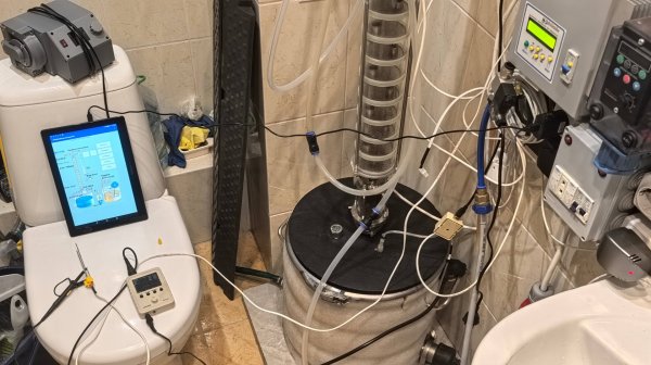 Сигналы управления насосами в режиме НБК автоматикой HelloDistiller