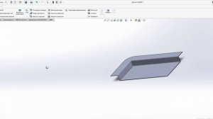 SOLIDWORKS. Листовой металл. Фланец по траектории