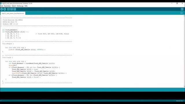 Touchsensoren des ESP32 смотреть онлайн
