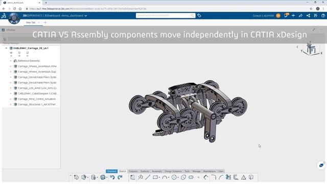 CATIA xDesign - Import CATIA V5 data смотреть онлайн