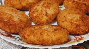 СЕКРЕТ самых вкусных котлет.
Котлеты нежные, сочные, в хрустящей панировке.