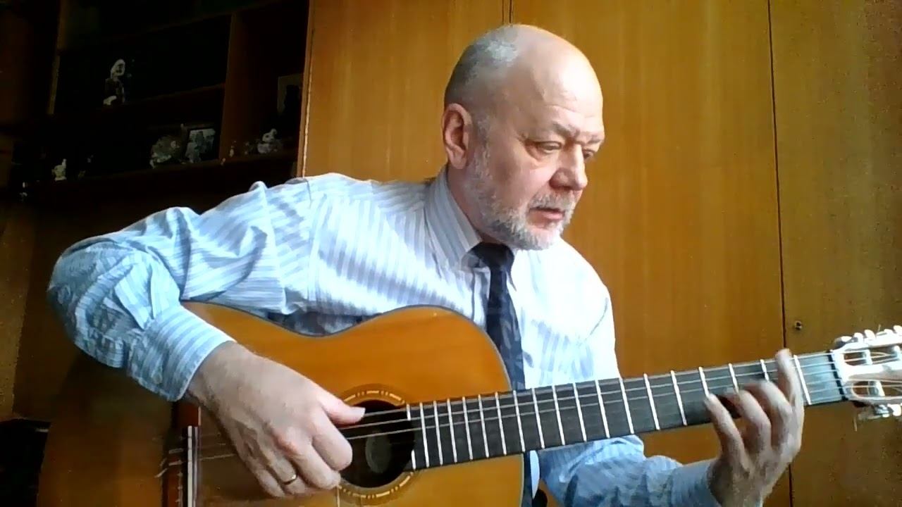 Осень (Вадим Козин) на гитаре смотреть онлайн