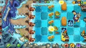 Уровень -20, Заледеневшие пещеры, Растения против Зомби-2