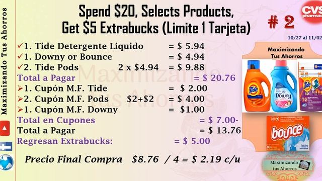 CVS Oferta P&G 27 Octubre Al 02 Noviembre 2019✍ Ideas De Compra