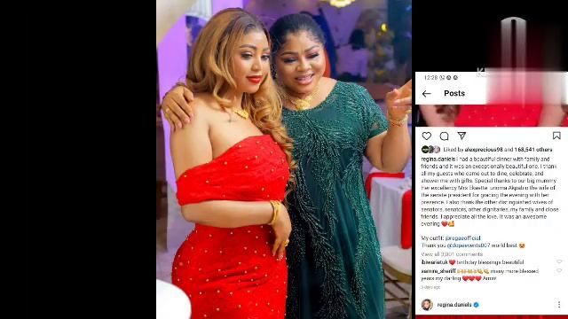 How Regina Daniels birthday party opened old worms in her marriage Mercy Johnson and mom Rita Danie смотреть онлайн