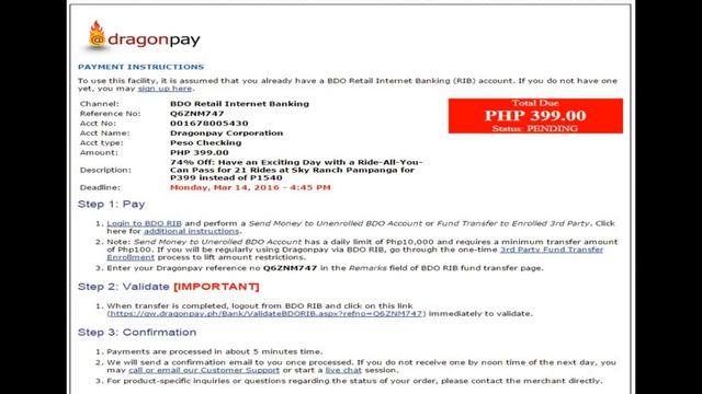 Dragonpay Online Bank Payment Video Tutorial смотреть онлайн