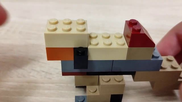 Показываю как собрать простого динозавра из Лего смотреть онлайн