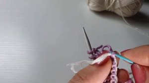 Lesson 8 .Provisional cast on .Урок 8. Набор петель на бросовую нить.
