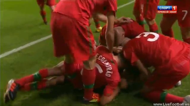 Superb Nani goal Portugal vs Bosnia [Euro 2012 Qualif.] смотреть онлайн