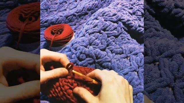Корзинка из трикотажной пряжи крючком смотреть онлайн