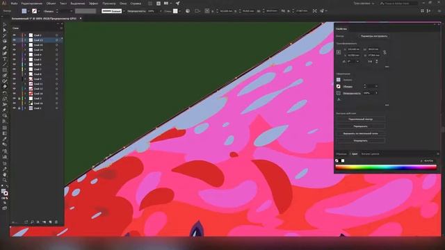 Рисуем Sticker в векторе. Арбуз. Digital paintings. CG. смотреть онлайн