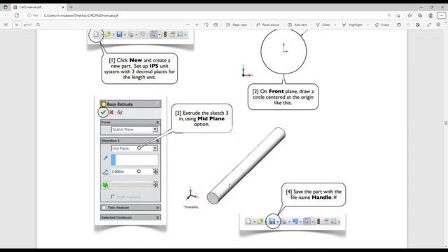 Shaft Assembly with threading | Solidworks tutorials | Assembly drawing смотреть онлайн