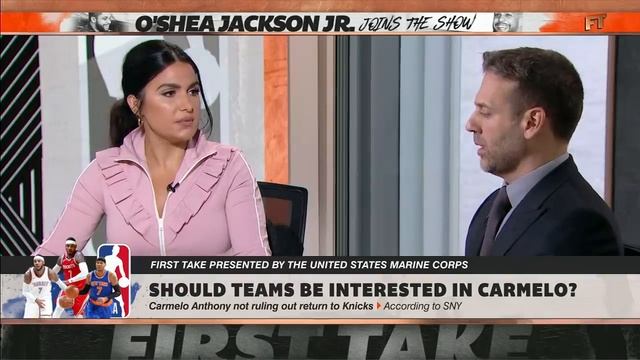 'Go be the best player in China!' - Max Kellerman on Melo possibly rejoining the Knicks | First Tak смотреть онлайн