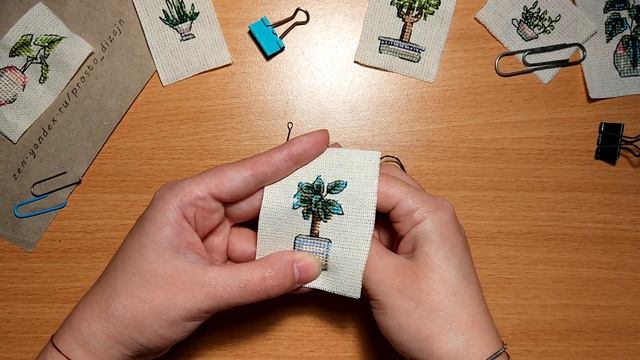 Вышивка крестиком. Серия миниатюр комнатных растений. (9/20) смотреть онлайн