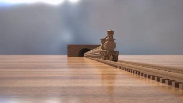 Sketchup 3D animation: Passing Train. (Fry render) смотреть онлайн