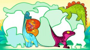 Learn Dinosaurs for Kids | Dinosaur Cartoon videos | t-rex carnotaurus | Club Baboo