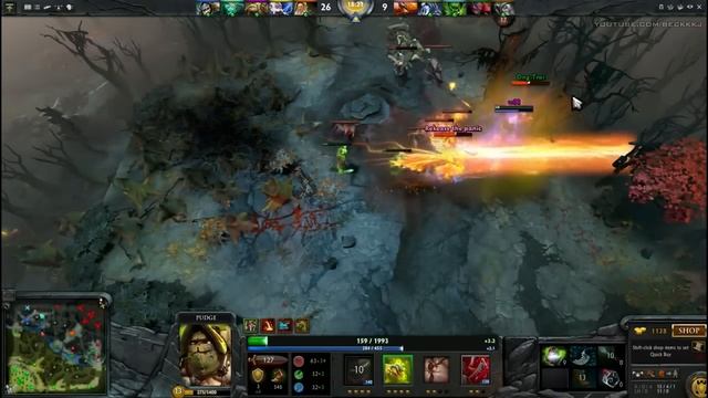 w33 Pudge 7227 MMR Top 1 Europe Dota 2 | Dendi Stream смотреть онлайн