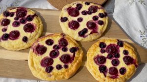 ТВОРОЖНЫЕ Ватрушки С Ягодами—Нежные и Вкусные, Без Лишней Муки!