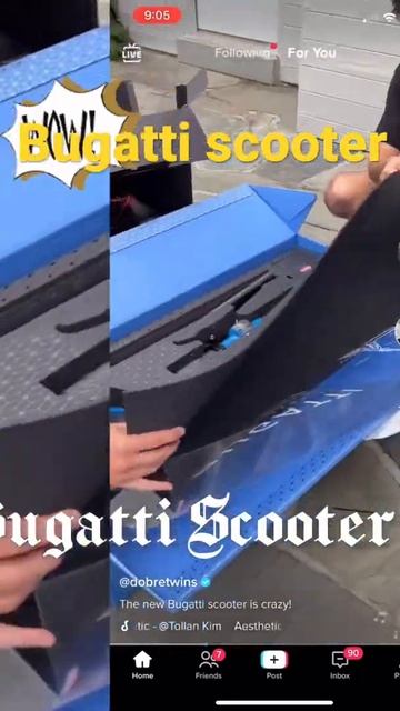 Bugatti Scooter 🛵 #shorts #bugatti #motorscooter смотреть онлайн