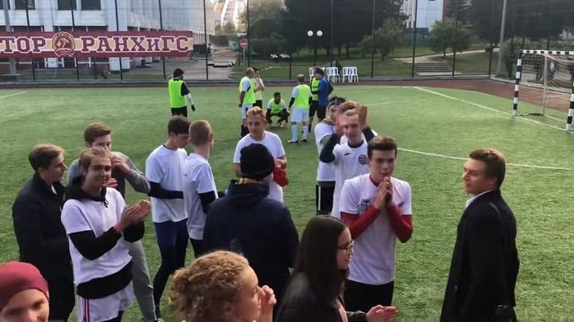 Первый Матч Лицея Президентской Академии. Обращение Капитана болельщикам. смотреть онлайн