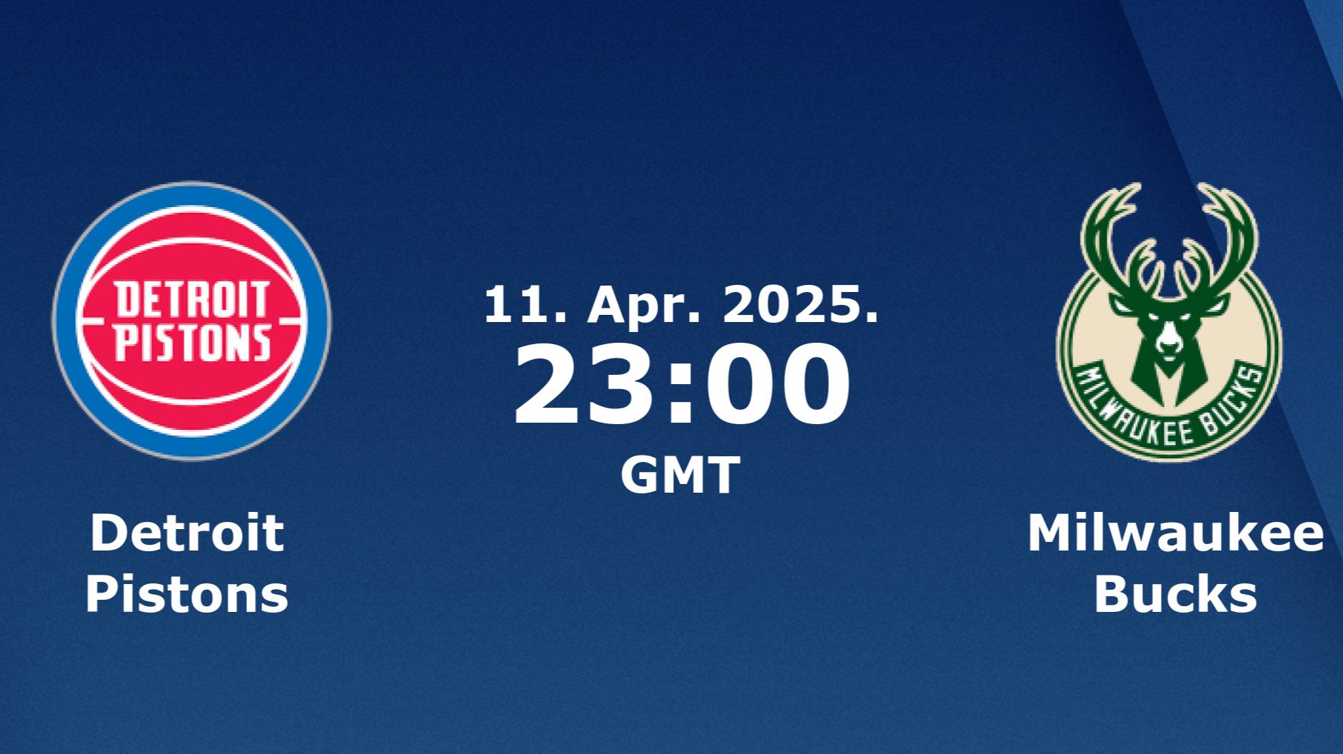 11.04.2025 | Детройт Пистонс— Милуоки Бакс | Pistons—Bucks