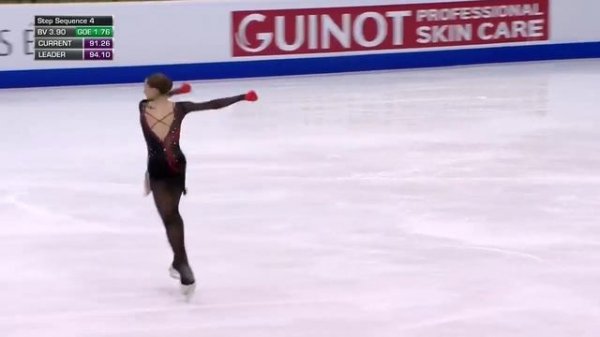 Камила Валиева Произвольная программа Женщины Чемпионат Европы по фигурному катанию 2022