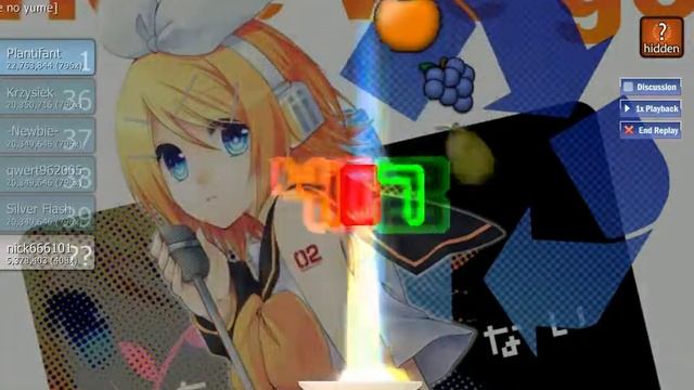 Osu! [CTB] - Kagamine Rin and Len - Migikata no Chou [Clare no yume] - SS смотреть онлайн