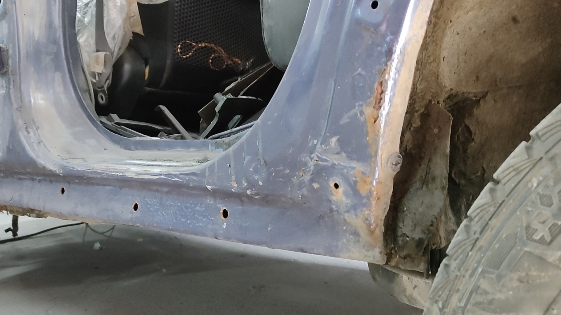 Замена порогов на Honda Cr-v