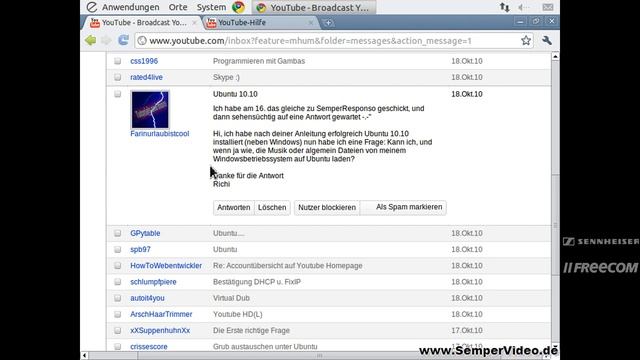 SemperResponso 18.10.2010 (Teil 1)