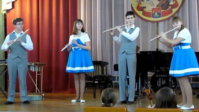 Ансамбль флейтистов ДШИ г.Всеволожск 23-12-2014 смотреть онлайн