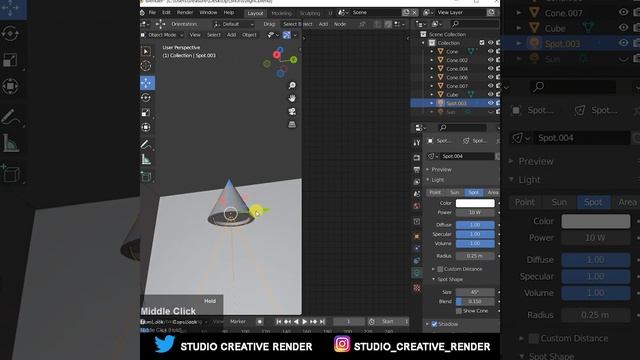 Blender 3.0 alpha lighting tutorial. Interior designing lights #shorts смотреть онлайн