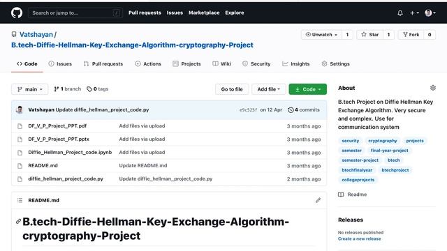 Diffie Hellman Key Exchange Algorithm Cryptography Project | Btech project смотреть онлайн