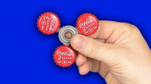 КАК СДЕЛАТЬ СПИННЕР ИЗ ПРОБОК КОКА-КОЛЫ