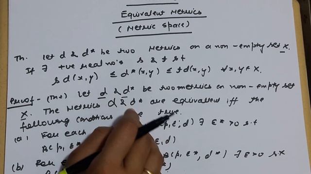 Equivalent Metrics - In Hindi - Theorem 5- lesson 45(Metric Space) смотреть онлайн