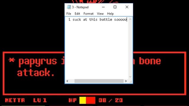 Underfell Papyrus Battle part 2 смотреть онлайн