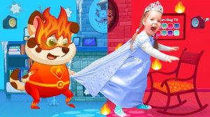 Настя и собачка Duddu играют в Холодное или Горячее Челлендж | Песик Дуду весело проводит время