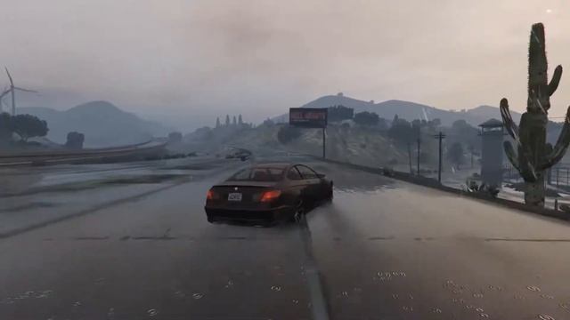 GTA 5 || Drive in a Heavy Rainy Day || Road Trip #1 || Game Play смотреть онлайн