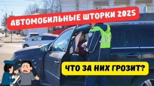Что грозит за шторки на машине в 2025 году?